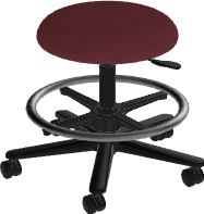 Medium Stool with Footring - 167SW ( seat height from floor : 18 1/4" - 26 1/2")